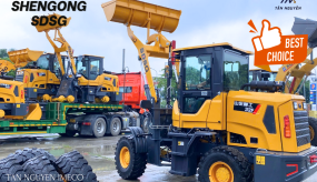TÂN NGUYÊN VỀ LÔ LỚN MÁY XÚC LẬT CỠ VỪA SHENGONG SDSG ZL32F | GẦU 1M3| CÔNG SUẤT 60KW
