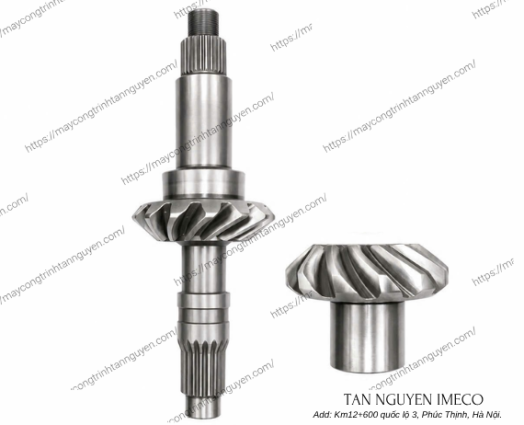 Trục lai hộp số chính đi kèm bánh răng 27 then